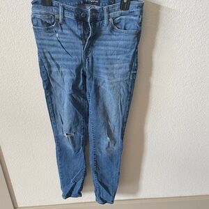 Lucky Brand Distressed Blue Skinny Jeans